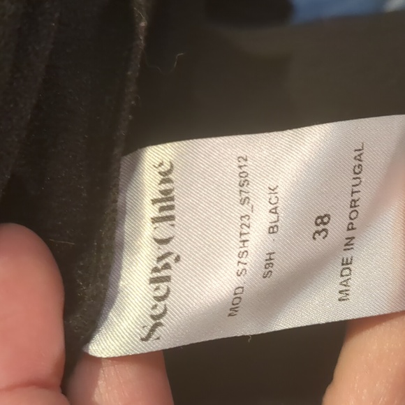 SeeByChloe made in Portugal black sweater with flared sleeves. size 38 - Picture 7 of 12